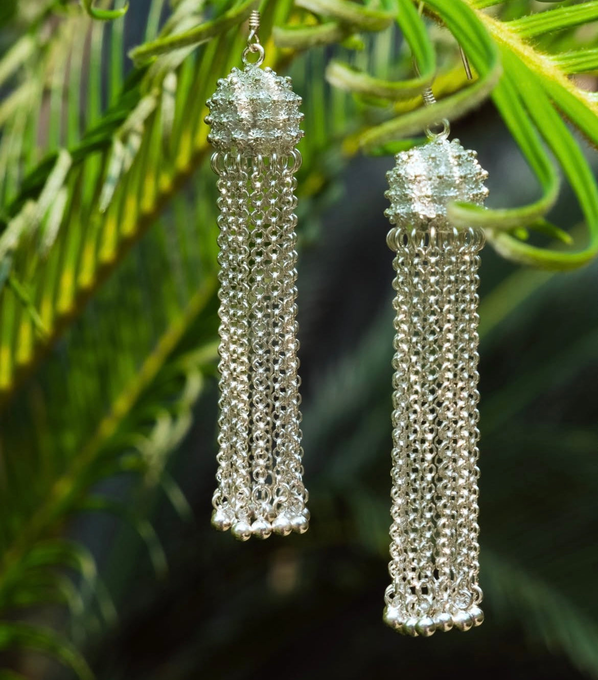earrings flow pure silver